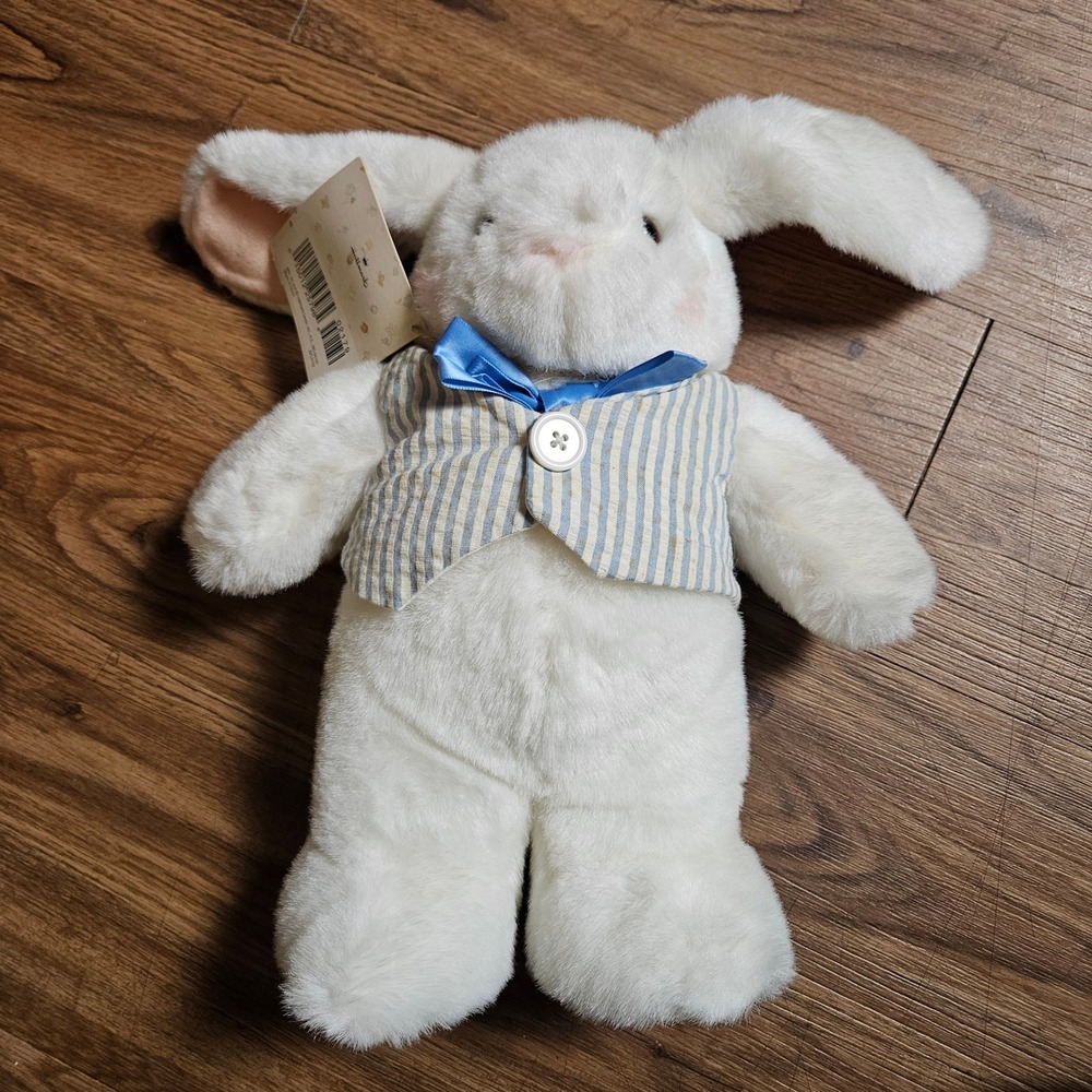 VTG Hallmark Uncle E Easter Bunny Rabbit Plush‎ Stuffed Animal Cottagecore NWT